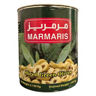 Marmaris Sliced Green Olive 3.150 KG