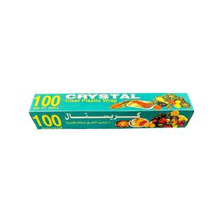 Crystal Cling Film Food Wrap 100 FT. Roll